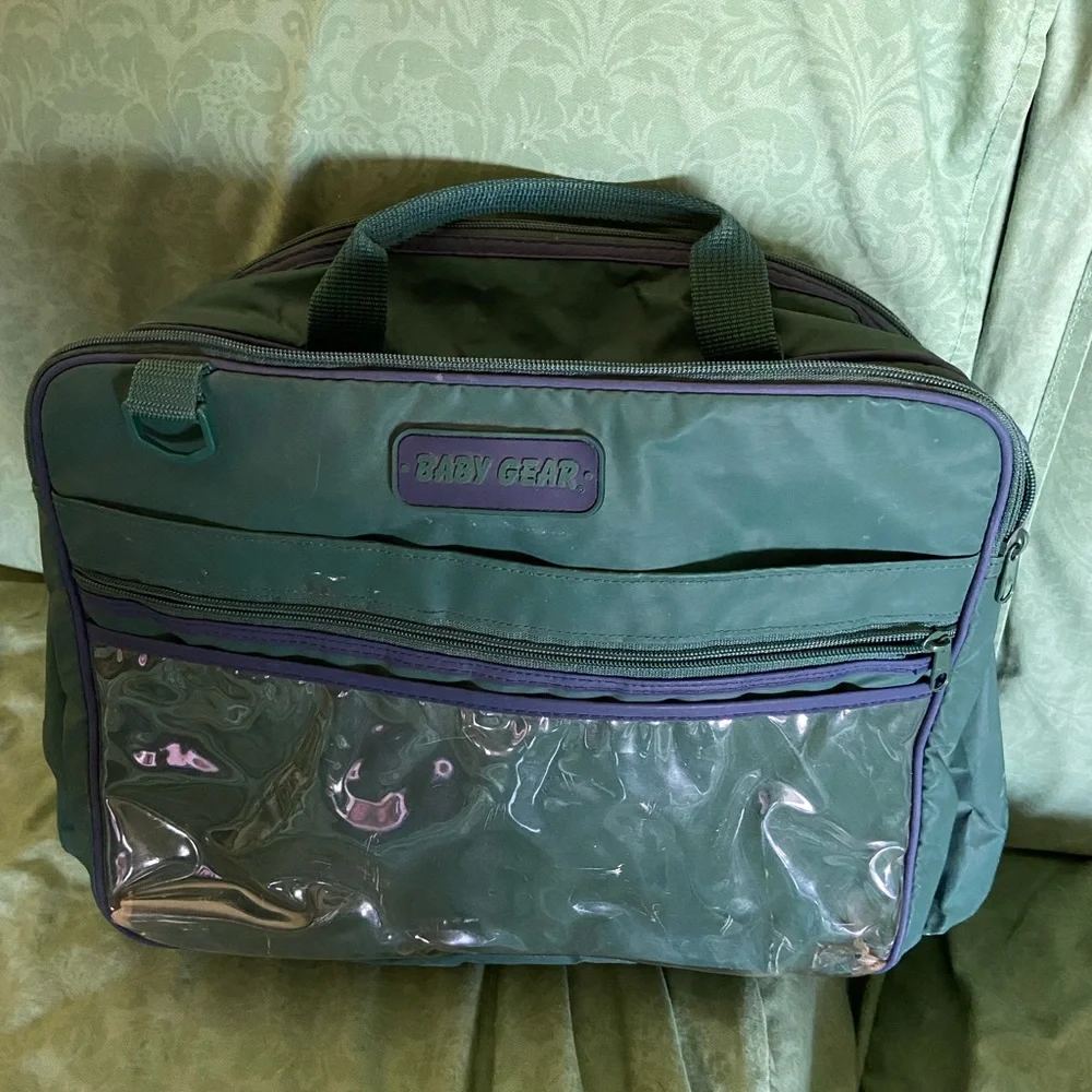 Boston Green Diaper Bag by Baby Gear